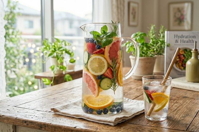 彩り豊かなデトックスウォーター