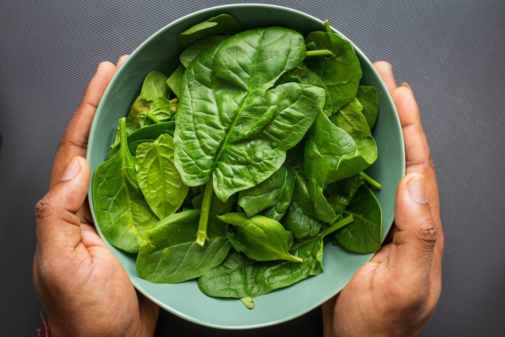 ほうれん草　鉄分の含まれる食材といえば