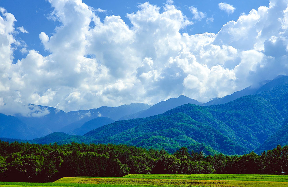 激しい暑さの夏から少しずつ秋へ動いてゆく空” width=