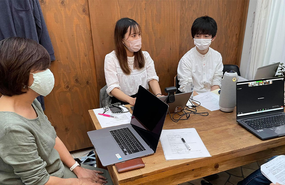 多摩大学ながしまゼミ 「リモート会社見学会」@パジャマ屋IZUMM