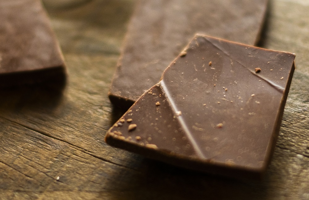 パジャマに着替えて…チョコレートの景色