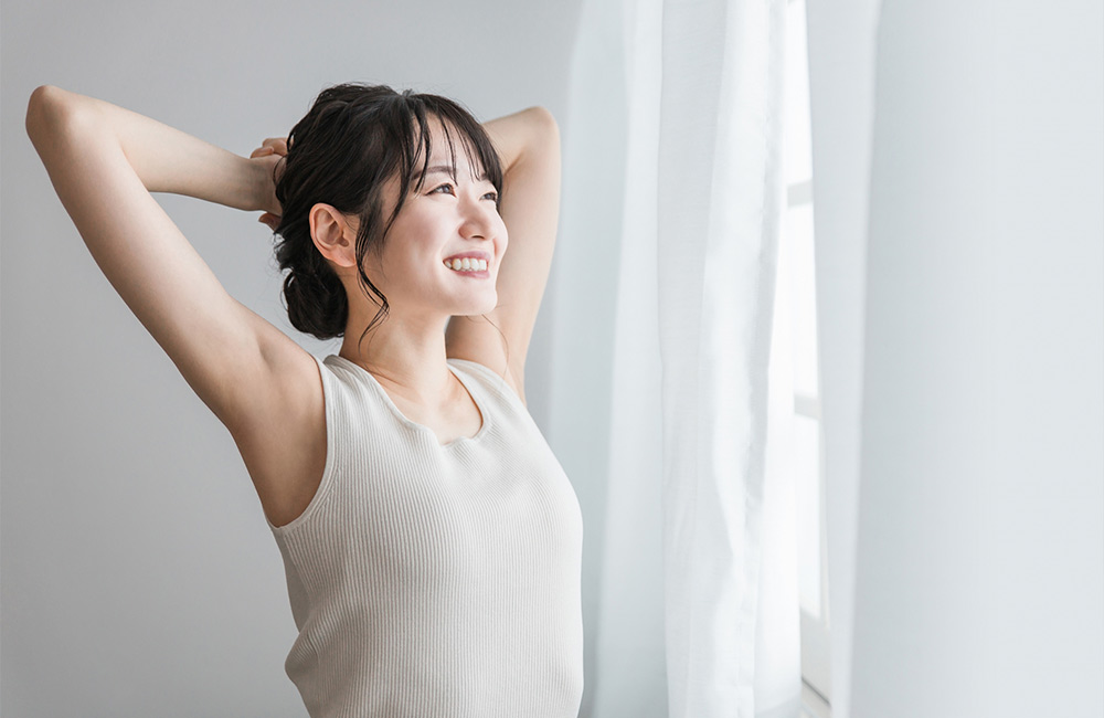 婚活はお休み　開放感に溢れる女性