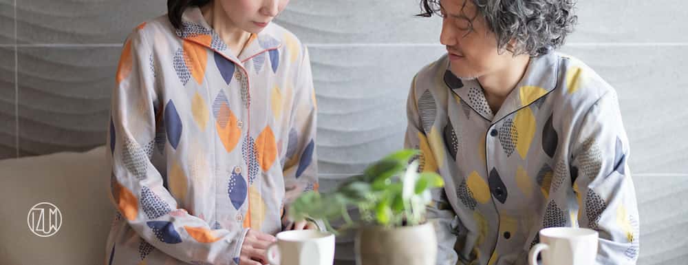 今治ジャガード織り 3重ガーゼパジャマ