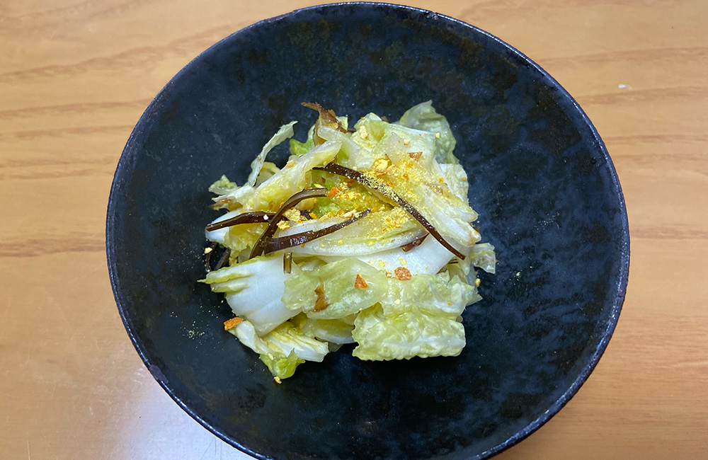 めっくの健康レシピ　陳皮と白菜浅漬け