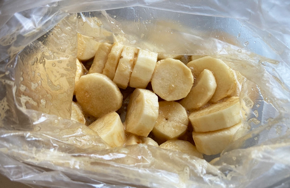 長いもをアイラップに