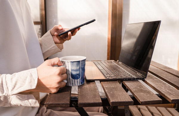 在宅ワークの風景