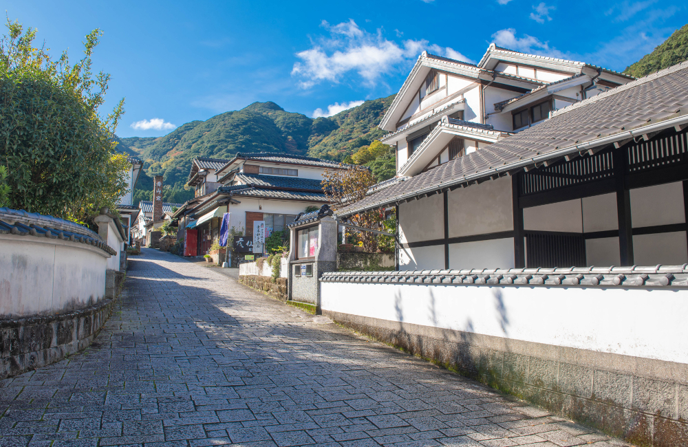旅先の街並み